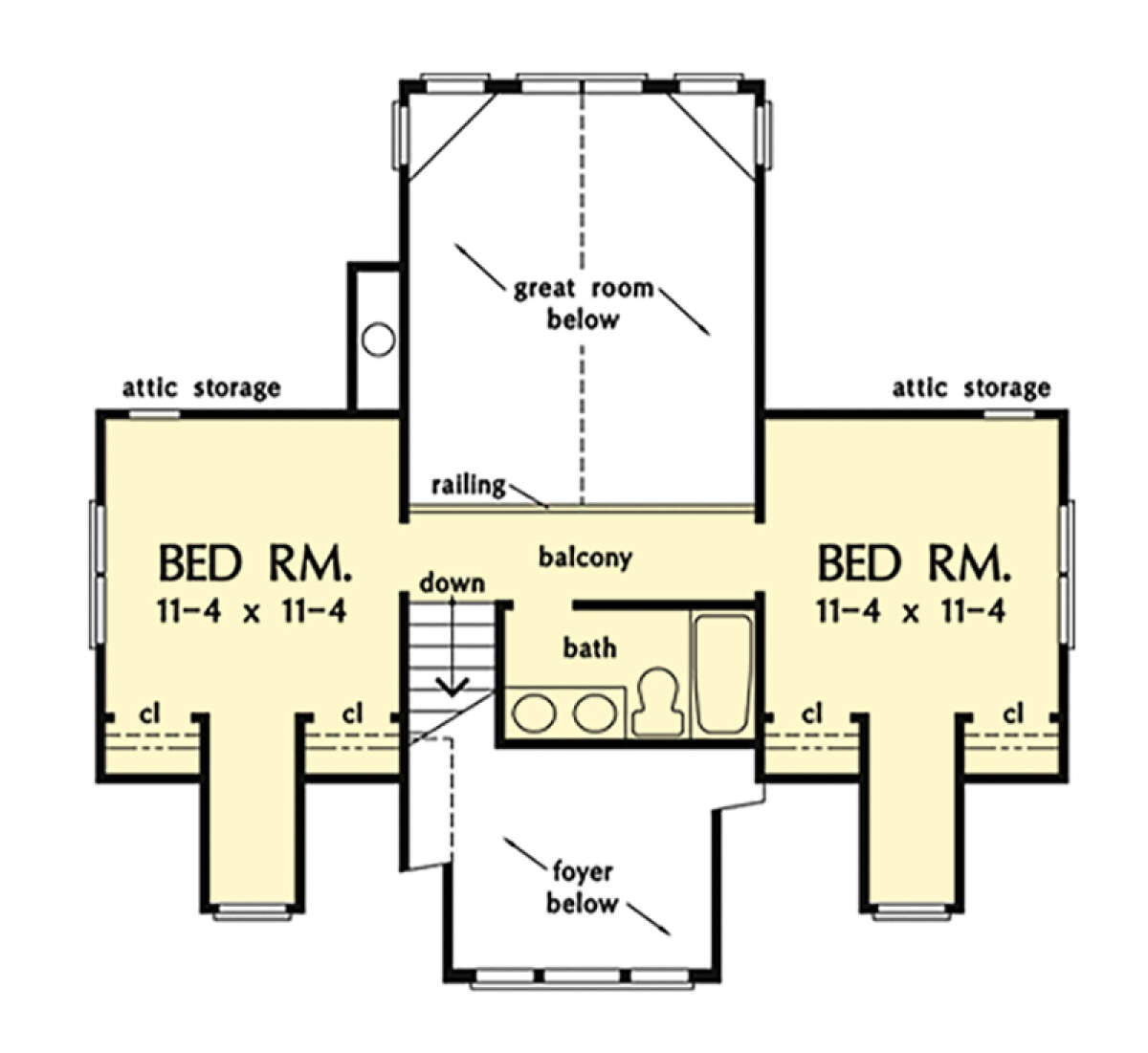 Second Floor for House Plan #2865-00331