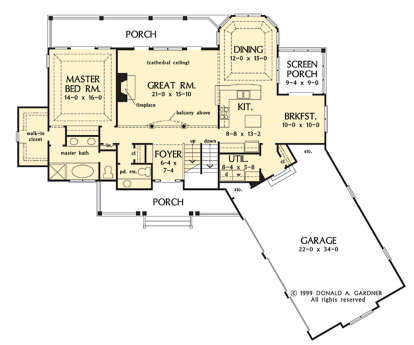 Main Floor  for House Plan #2865-00333