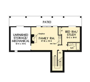 Basement for House Plan #2865-00333