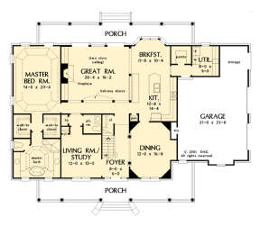 Main Floor  for House Plan #2865-00334
