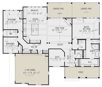 Main Floor  for House Plan #699-00347