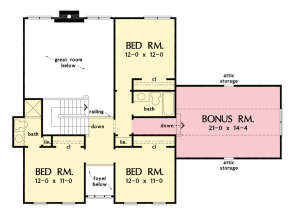 Second Floor for House Plan #2865-00336