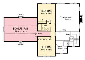Second Floor for House Plan #2865-00337