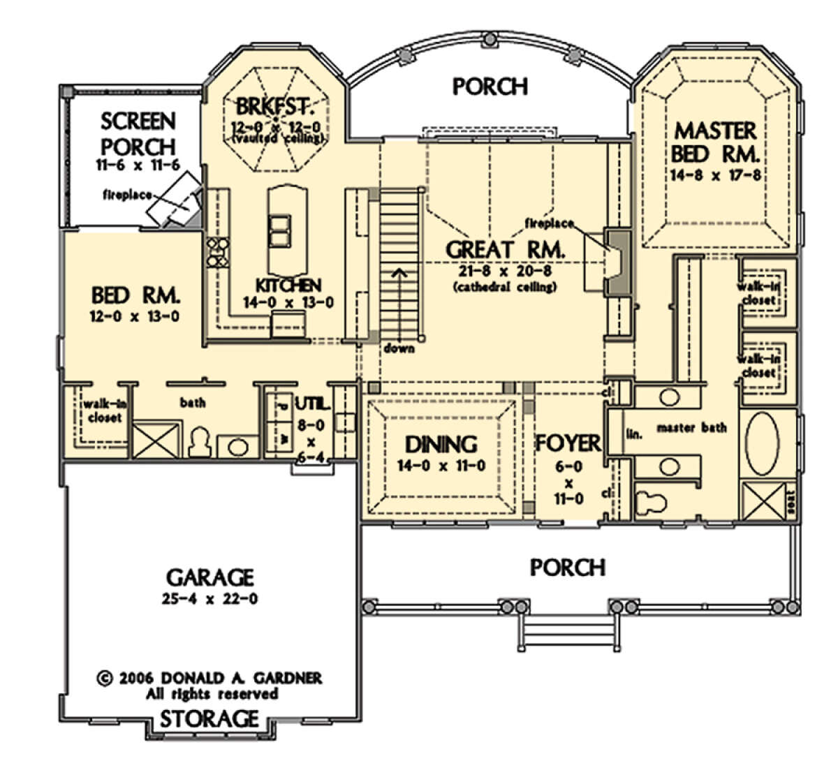 Main Floor  for House Plan #2865-00340