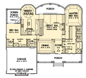 Main Floor  for House Plan #2865-00340