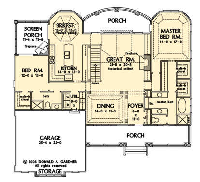 Main Floor  for House Plan #2865-00340