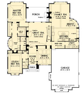 Main Floor  for House Plan #2865-00341