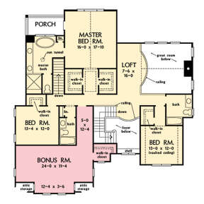Second Floor for House Plan #2865-00342