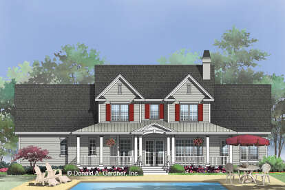 Farmhouse House Plan #2865-00343 Elevation Photo