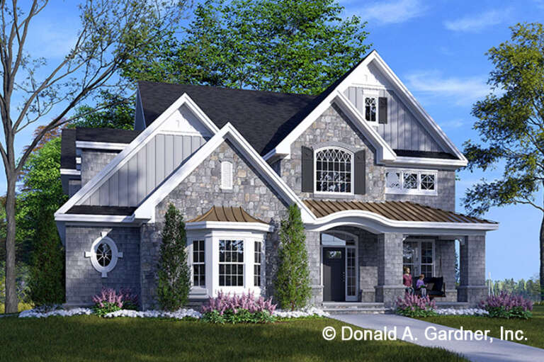 House Plan House Plan #28158 Angled Front Elevation