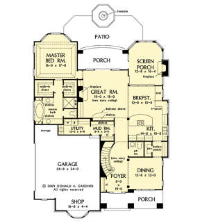 Main Floor  for House Plan #2865-00344