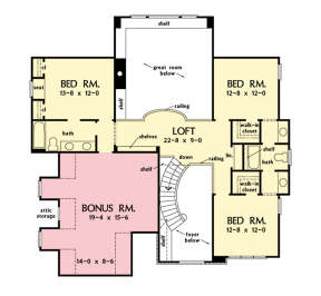 Second Floor for House Plan #2865-00344