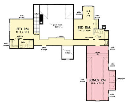 Second Floor for House Plan #2865-00345