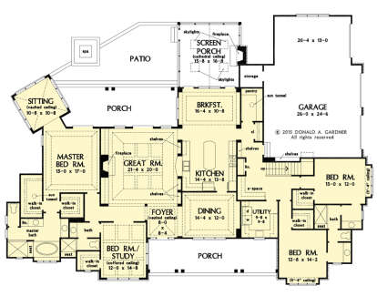 Main Floor  for House Plan #2865-00346
