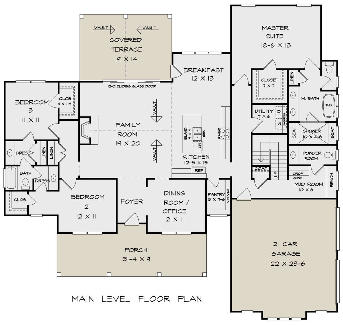 Main Floor  for House Plan #6082-00215