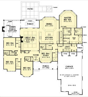 Main Floor  for House Plan #2865-00347
