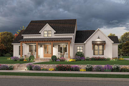 Modern Farmhouse House Plan #4534-00089 Elevation Photo