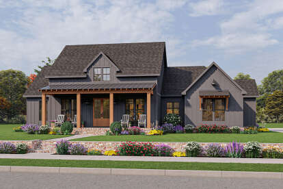 Modern Farmhouse House Plan #4534-00089 Elevation Photo
