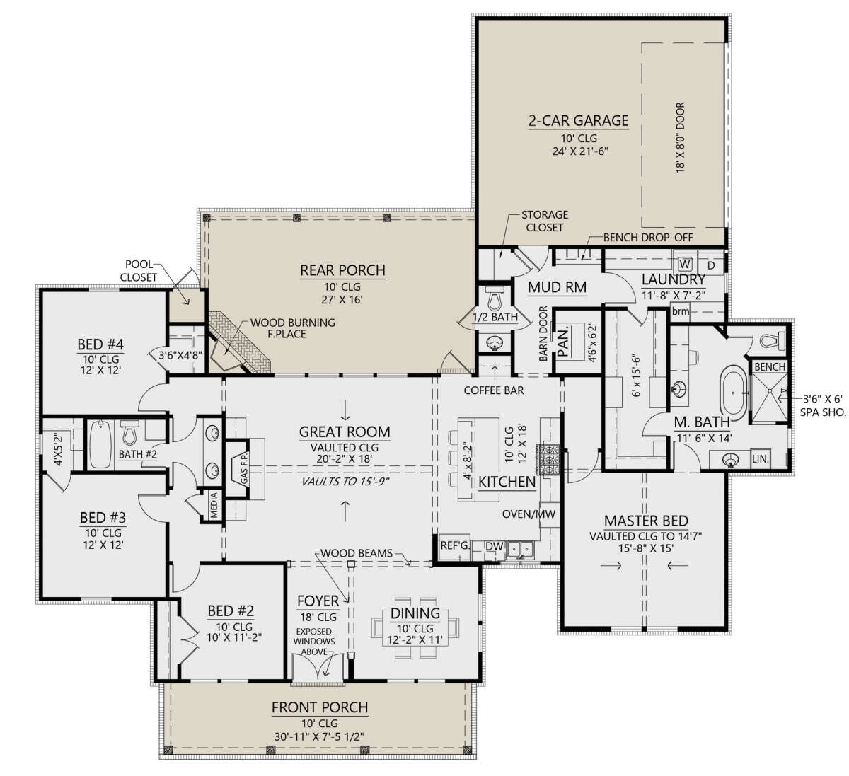 Main Floor  for House Plan #4534-00089