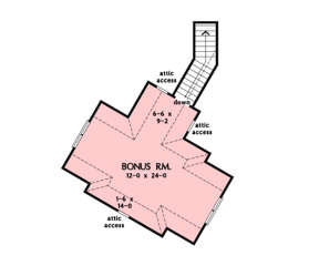 Bonus Room for House Plan #2865-00352