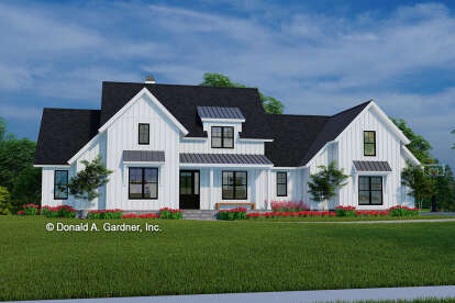 Modern Farmhouse House Plan #2865-00353 Elevation Photo