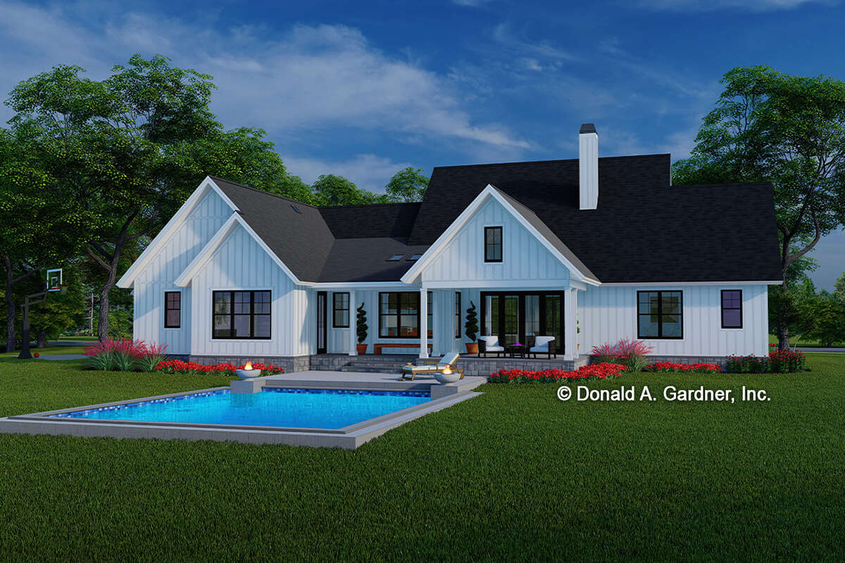 Modern Farmhouse Plan - 2,336 Square Feet, 4 Bedrooms, 3.5 Bathrooms ...