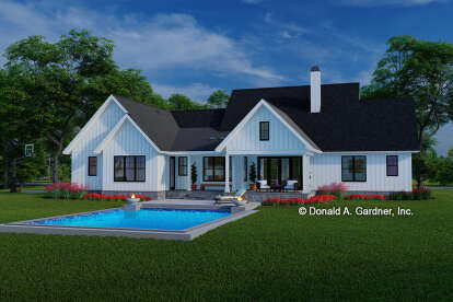 Modern Farmhouse House Plan #2865-00353 Elevation Photo