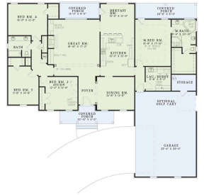 Main Floor for House Plan #110-00029