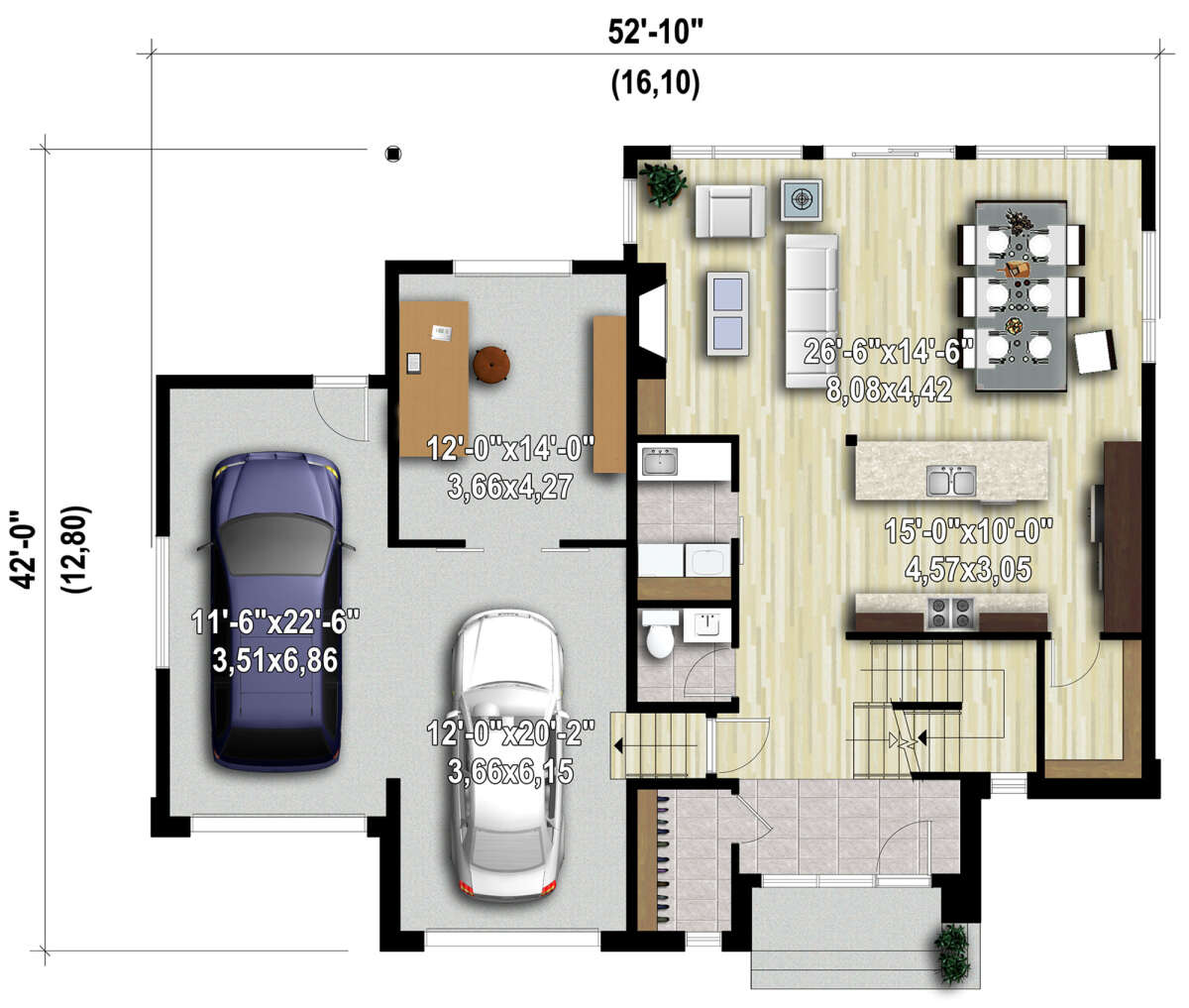 Main Floor  for House Plan #6146-00516