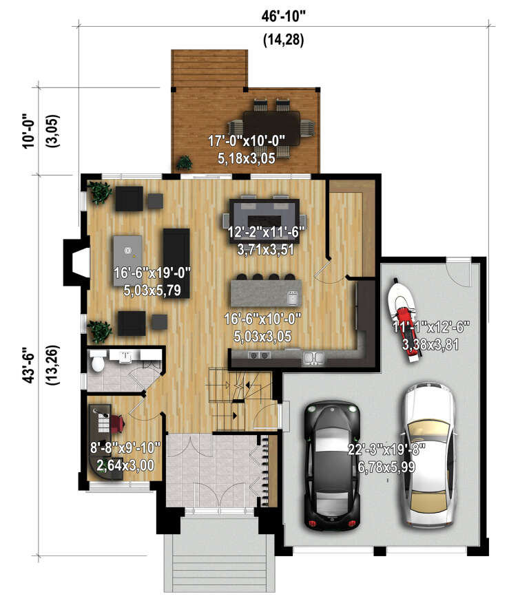 House Plan House Plan #28182 Drawing 1