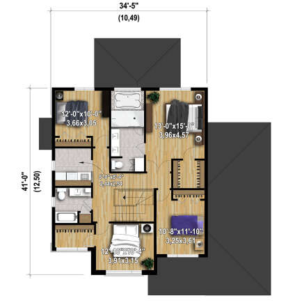 House Plan House Plan #28182 Drawing 2
