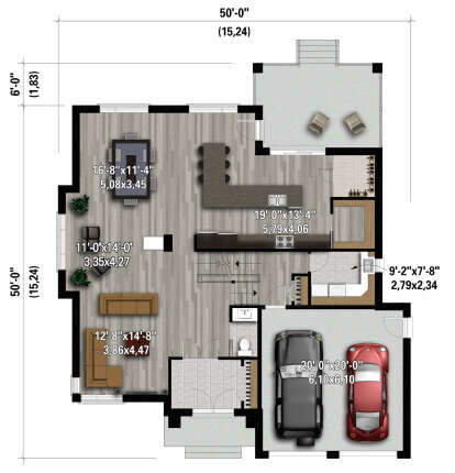 Main Floor  for House Plan #6146-00519