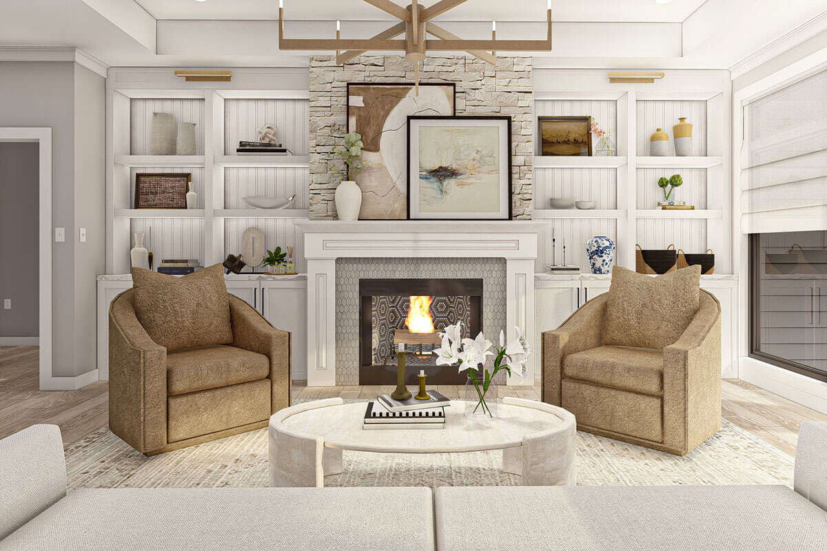 Modern Plan: 2,283 Square Feet, 3 Bedrooms, 2.5 Bathrooms - 963-00710