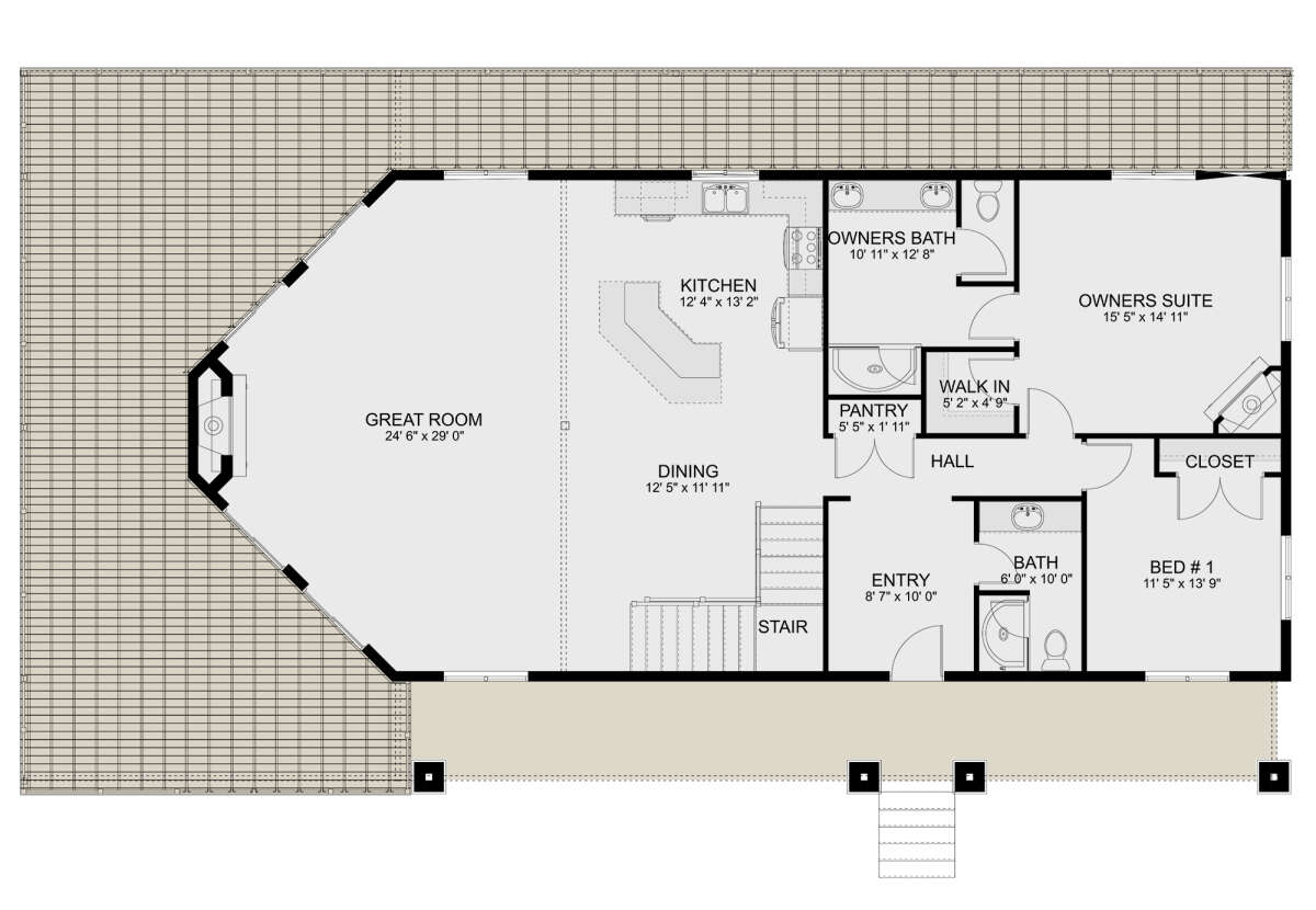 Main Floor  for House Plan #2802-00187