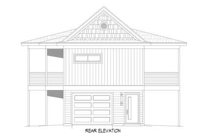 Coastal House Plan #940-00673 Elevation Photo