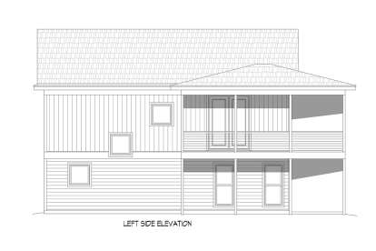 Coastal House Plan #940-00673 Elevation Photo