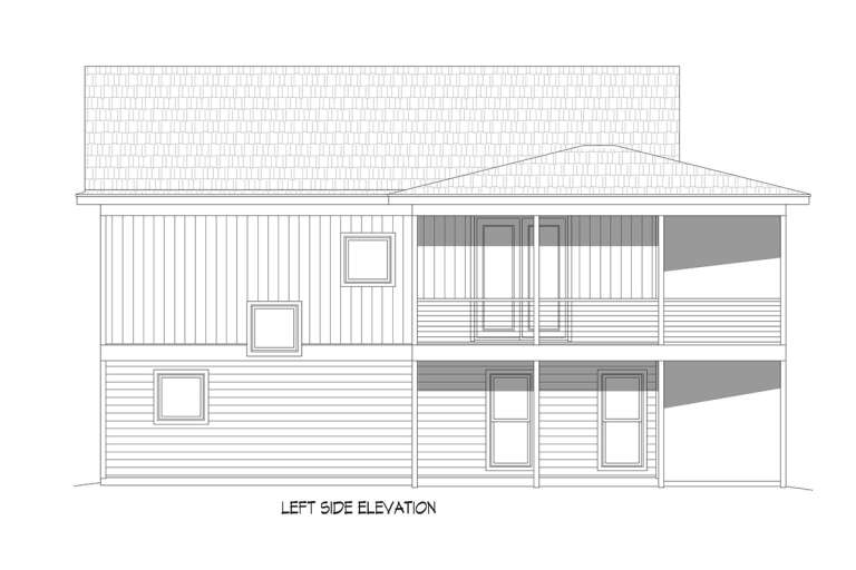 Coastal House Plan #940-00673 Elevation Photo