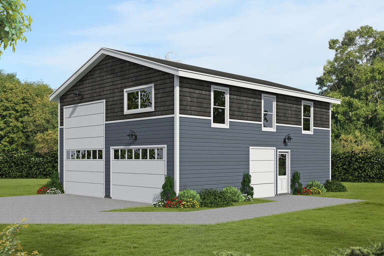 House Plan House Plan #28189 Angled Front Elevation