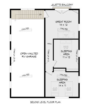 Second Floor for House Plan #940-00675