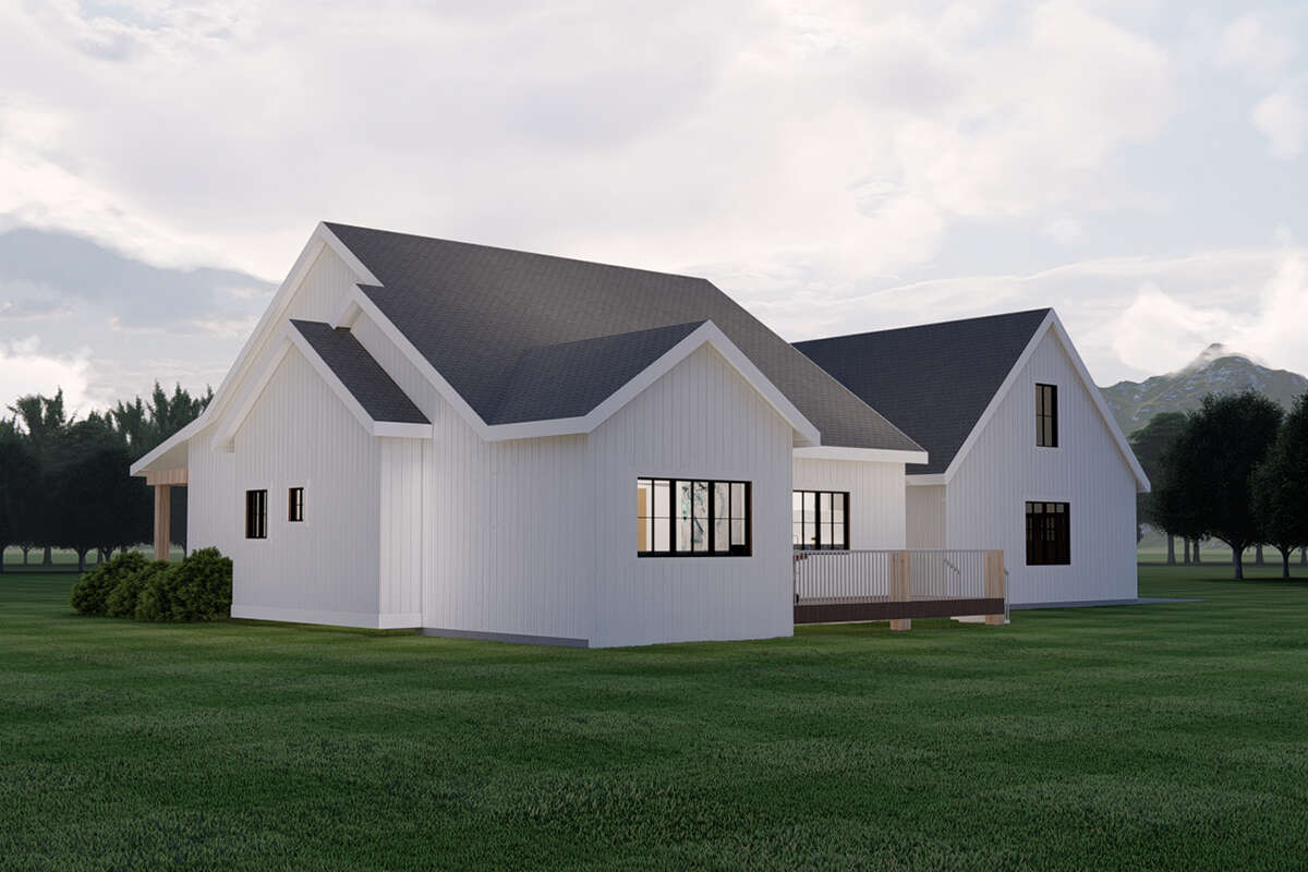 Modern Farmhouse House Plan #6422-00013 Elevation Photo