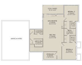 Walkout Basement for House Plan #6422-00013