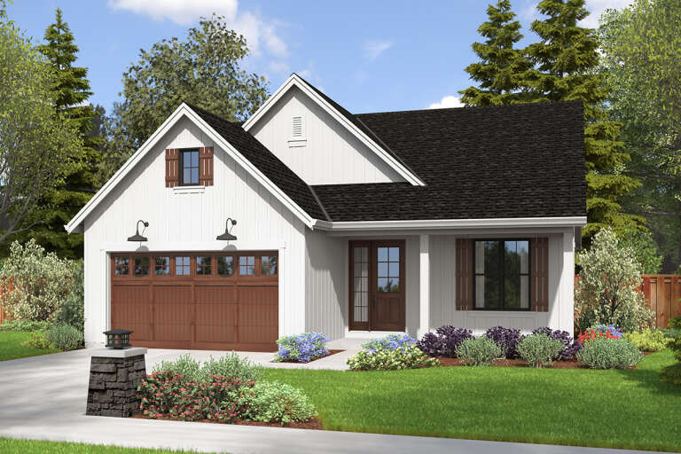 House Plan House Plan #28196 Angled Front Elevation
