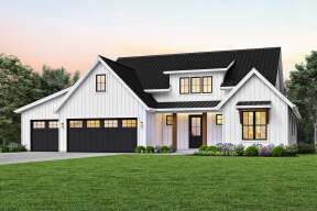 Modern Farmhouse House Plan #2559-00955 Elevation Photo