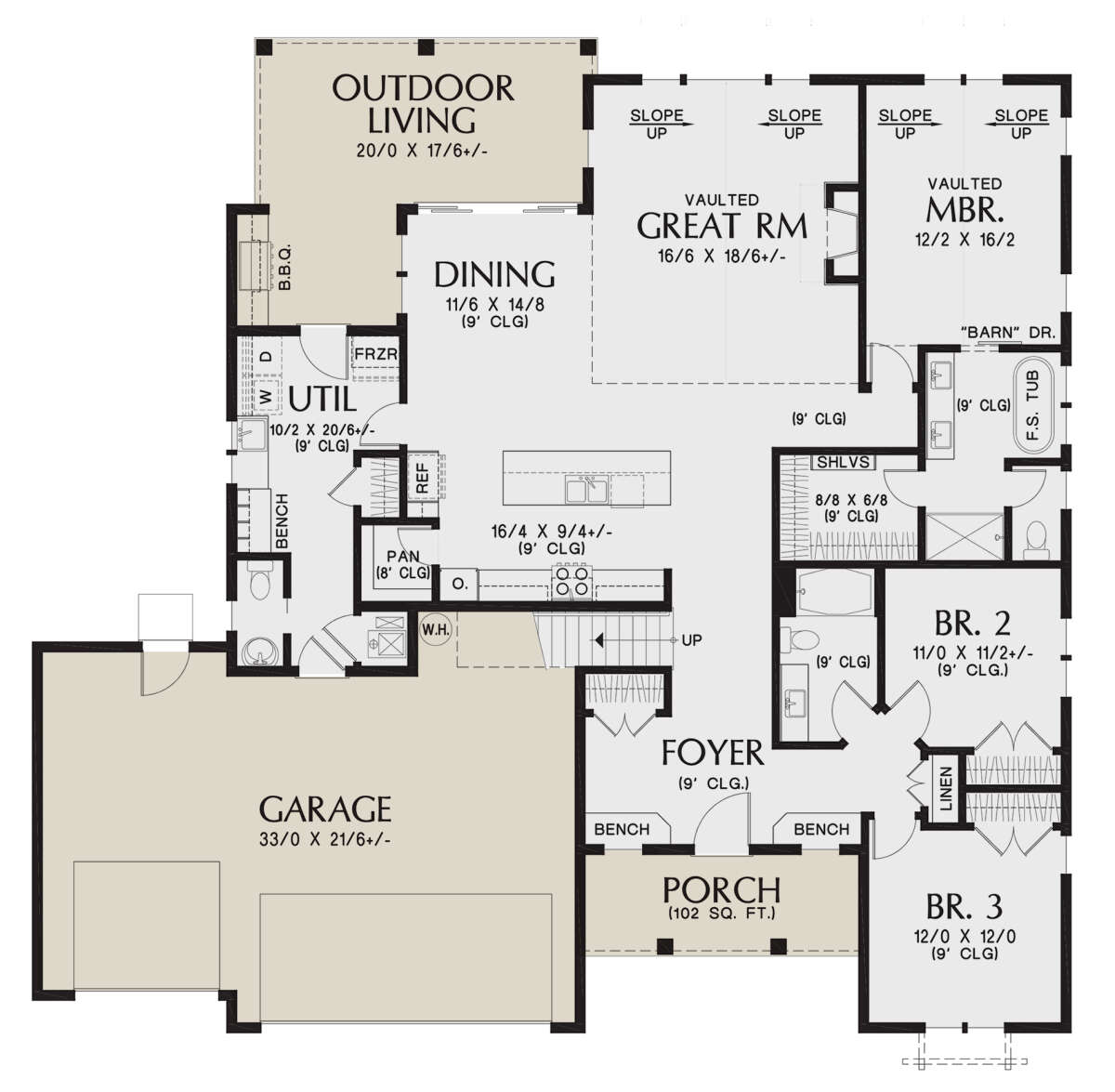 Main Floor  for House Plan #2559-00955