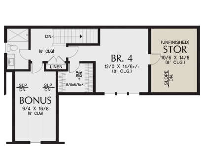 Second Floor for House Plan #2559-00955