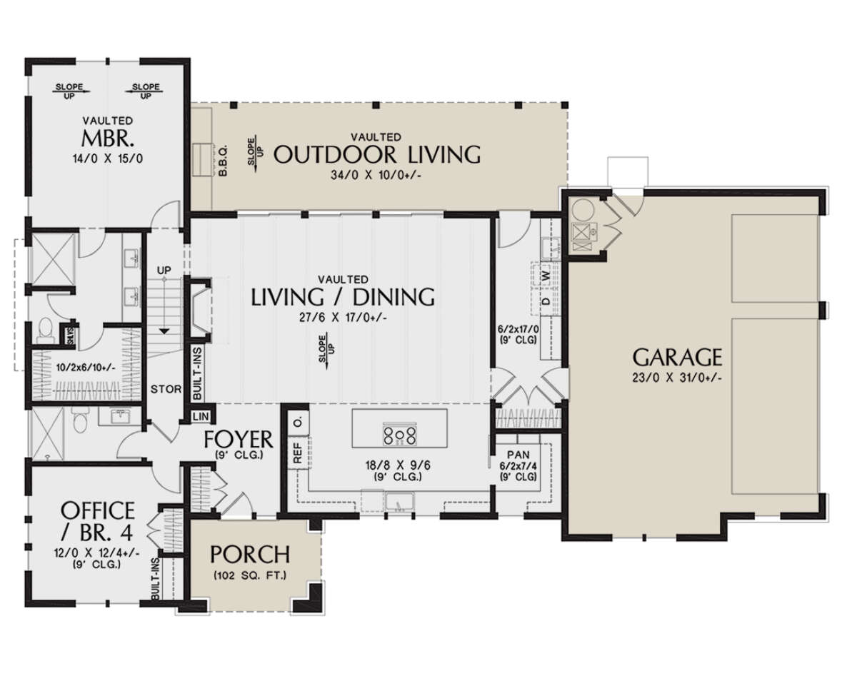 Main Floor  for House Plan #2559-00956