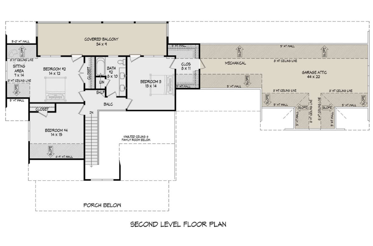 Second Floor for House Plan #940-00676