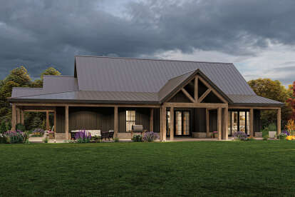 Barn House Plan #009-00317 Elevation Photo