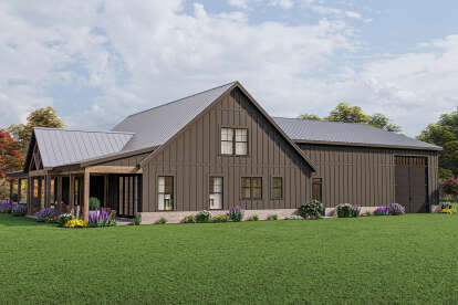 Barn House Plan #009-00317 Elevation Photo