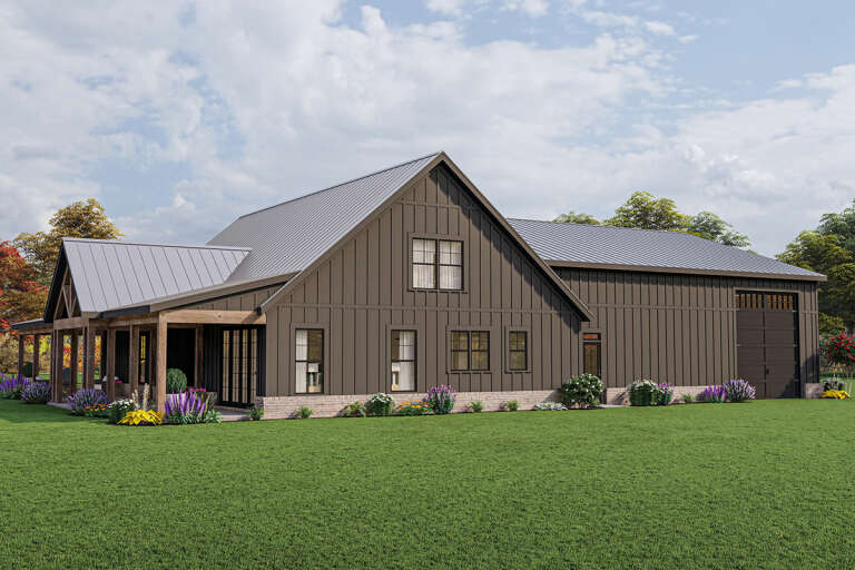 Barn House Plan #009-00317 Elevation Photo